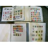 Stamps - Collection of world stamps contained in four albums