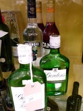 Wines and spirits - 2 x bottles of Campari together with a bottle of Smirnoff Blue Label Vodka and 2