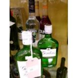 Wines and spirits - 2 x bottles of Campari together with a bottle of Smirnoff Blue Label Vodka and 2