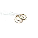 Three 9ct gold hallmarked wedding bands