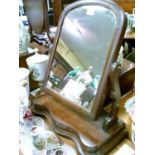 Victorian mahogany dressing table mirror