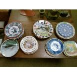 Large quantity of collectors plates (with boxes)