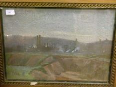 C.F.W.Dening (Bristol Savages) - Oil on canvas - The Claypit, Bedminster, Bristol, framed and