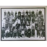 Framed monochrome poster print featuring MGM Studio film stars from the 1950's