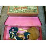 Two J.Jaques & Son Ping Pong or Gossima sets, each in its original box with printed label to the