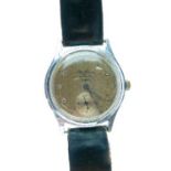 1950's period Smiths for J.W. Benson 'Tropical' wristwatch having Arabic numerals and subsidiary