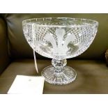 Stuart crystal limited edition cut glass bowl commemorating the wedding of H.R.H. Prince of Wales