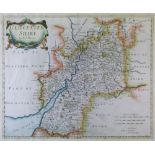 Robert Morden - Antique hand coloured engraved map - Gloucestershire, 35cm x 42cm  Condition: