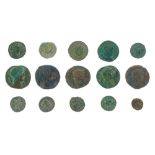 Collection of fifteen Roman and other ancient coins   Condition: Please see extra images and