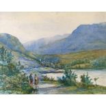 Manner of Mildred A Butler (Irish 1858-1941) - Watercolour - Little Killareny, Connemara, bears