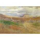 Georgina M de L'Aubiniere (exh. 1876-91) - Watercolour - The Ranch, Whitney's Peak, Colorado,