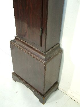 18th Century longcase clock by John Sanderson, the grained soft wood case having a long arch - Image 3 of 7