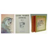 Louis Wain (Illus) - Five Louis Wain annuals bound as one volume comprising: 1911-1912 and four
