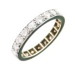 Diamond eternity ring, the twenty brilliant cuts totalling approximately 1.6 carats, mounted in