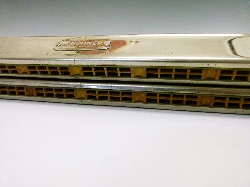 Hohner Chord 48 harmonica, 58.5cm long, cased  Condition: This is a cosmetic report only, the - Image 6 of 7