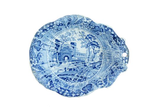 Four Baker, Bevans & Irwin Glamorgan Pottery blue and white transfer printed scallop shaped dishes - Image 5 of 9