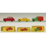 Dinky die-cast - Austin 'Shell' Van (470), Jaguar XK120 Coupe (157) and Austin Somerset Saloon (