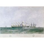 19th Century chromolithograph - The Great Britain, Steam Ship etc, after Joseph Walter, by Day &