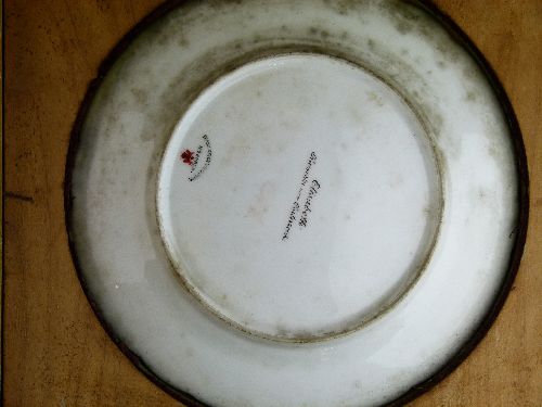 Franz Xaver Thallmaier porcelain cabinet plate - Elisabeth Kaiserin von Oesterreich, signed F.X. - Image 4 of 4