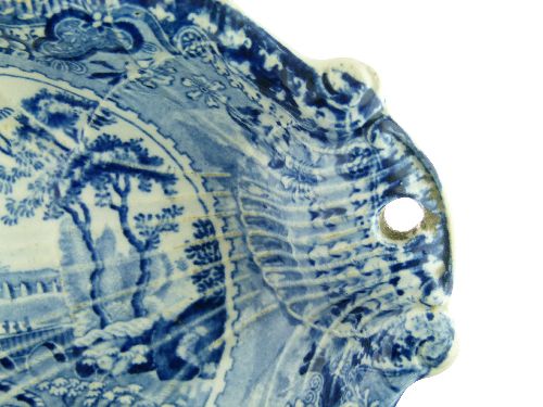 Four Baker, Bevans & Irwin Glamorgan Pottery blue and white transfer printed scallop shaped dishes - Image 8 of 9