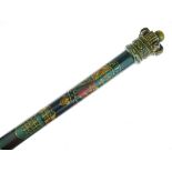 George III City Of Westminster truncheon having polychrome painted decoration depicting the