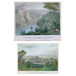 Two 19th Century coloured engravings - Clifton, Vincent's Rocks published by W.A. Frank 1831, 17cm x