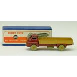 Dinky die-cast - Big Bedford Lorry, dark red and light brown (522), boxed  Condition: Please see