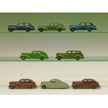 Dinky die-cast - Eight 39 Series comprising: American Saloon Cars comprising: Packard Super 8 Tourer