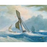 Edward Duncan (1803-1882) - Aquatint - Pilot Cutter Off Beachy Head, 20cm x 25.5cm  Condition: **