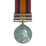 Medals - Queens South Africa Medal with Orange Free State and South Africa 1902 bars awarded to 4237