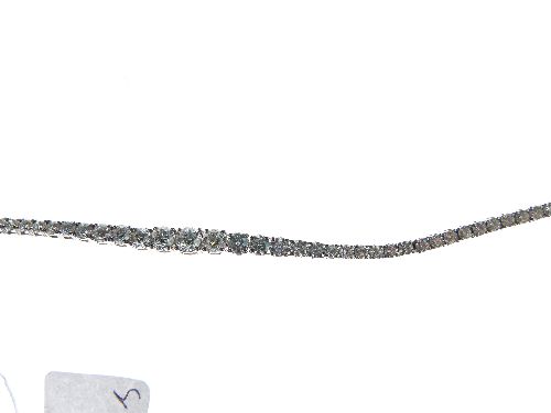 Diamond line bracelet, the sixty-six diamonds, graduated to the centre totalling approximately 4.8 - Image 2 of 4