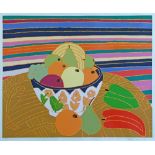 Bryan Pearce (1929-2007) - Signed limited edition screenprint - Still-life With Fruit, No.12/75,