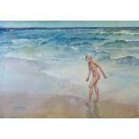 Sir William Russell Flint (1880-1969) - Signed limited edition coloured print - Waves, published