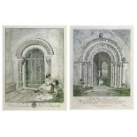 John Sell Cotman (1782-1842) - Two soft ground etchings - South Doorway Of The Church Of Thwayt