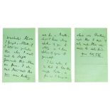 Autographs and Letters - Edward Fitzgerald (1809-1883) - Five signed letters, four being to Ablett