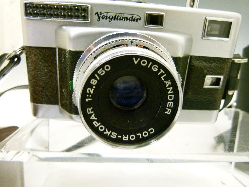 Cameras - Voigtlander Prominent I, circa 1955, with Turnit view finder, Skoparon 35mm, Noktor 50mm - Image 5 of 8