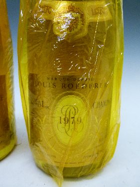 Wines and Spirits - Two bottles Louis Roederer Cristal 1979, Champagne Brut Millesime (2) - Image 2 of 6