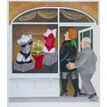 Beryl Cook (1926-2008) - Signed limited edition print - The Lingerie Shop, No.142/650, published