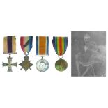 Medals - World War I East African Pioneer Corps Military Cross group of four awarded to 3163/