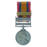 Medals - Queens South Africa Medal with Cape Colony, Orange Free State and South Africa 1901 bars,