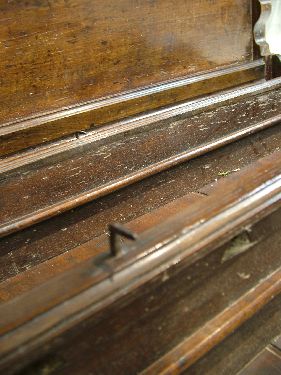 18th Century and later oak Welsh dresser, the plate rack with moulded cornice, shaped apron below - Image 6 of 7