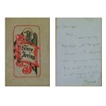 Autographs/Letters - Henry Irving (British Actor) - Signed letter dated 21st July '93 regarding