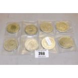 8 ASSORTED REPRODUCTION COINS