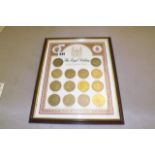 THE ROYAL WEDDING  COLLECTION  COINS IN FRAME