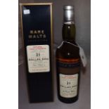 DALLAS DHU 21 YEAR OLD RARE MALTS DSTLD 1975 61.9%70CL NO 0979 BOXED