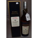 MILLBURN 25 YEAR OLD RARE MALT 61.9%VOL70CL,NO6150,DISTILLED1975 BTL2001 BOXED