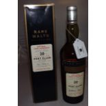 PORT ELLEN 20 YEAR OLD RARE MALT DSTLD 1978 60.9%70CL NO 6735 BOXED