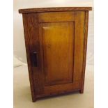 OAK CASED MEDICINE CABINET (LABEL INSIDE DR O H BOWEN STAG LANE KINGSBURY & DR J E CHARLES JONES