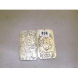 WHITE METAL TABLETS CHINESE STYLE