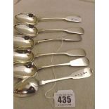 EDINBURGH SILVER TEASPOONS 1832-33 SET OF 6